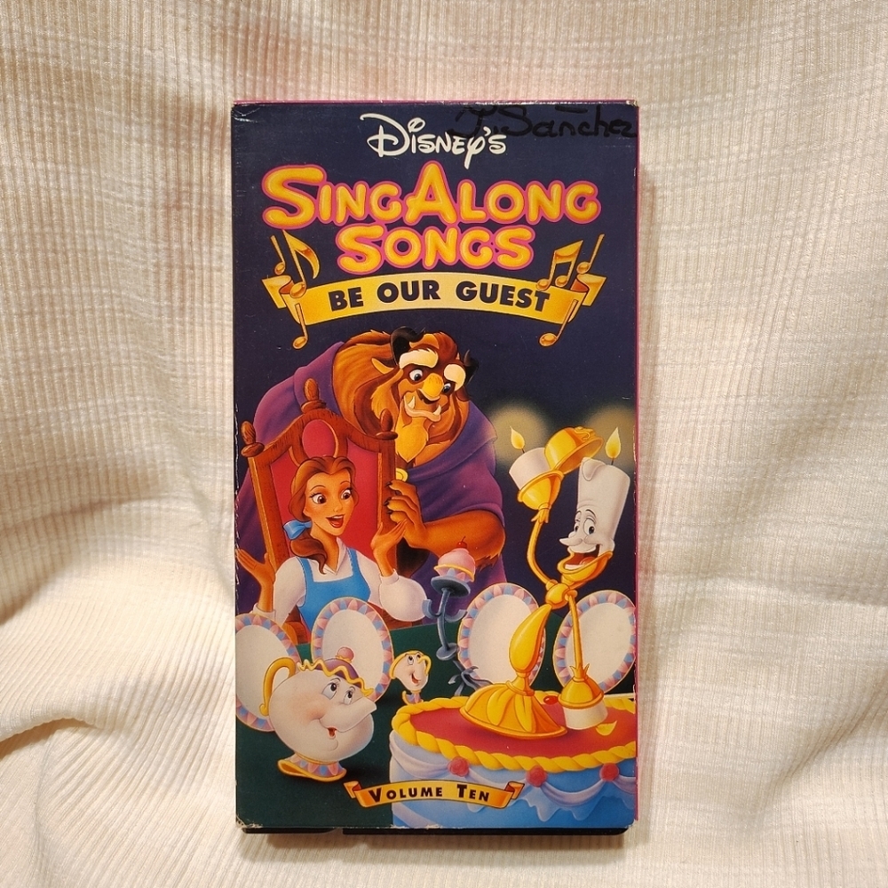 Disney Sing A Long Be Our Guest 1992 VHS Movie Volume 10 Collectible Cartoon